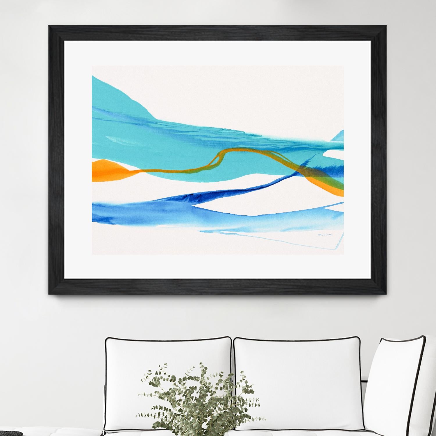 Near Cold Lake by Patricia Coulter on GIANT ART - yellow abstract