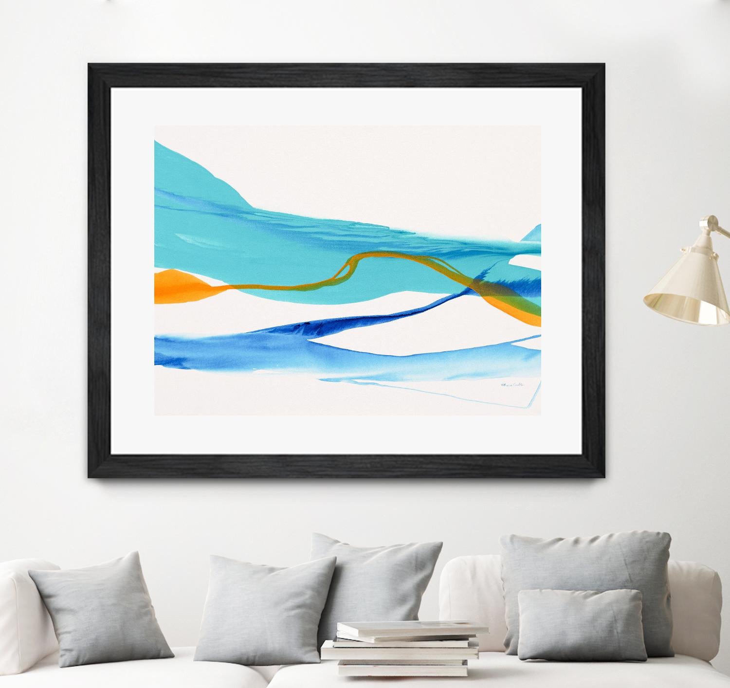 Near Cold Lake by Patricia Coulter on GIANT ART - yellow abstract