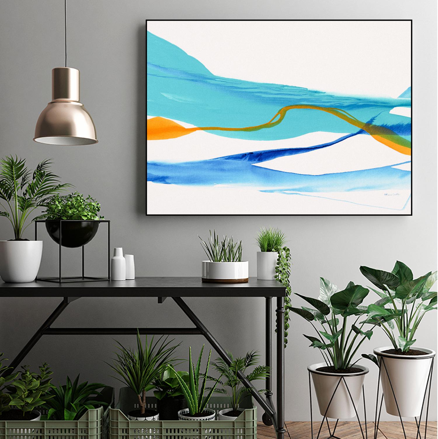 Near Cold Lake by Patricia Coulter on GIANT ART - yellow abstract