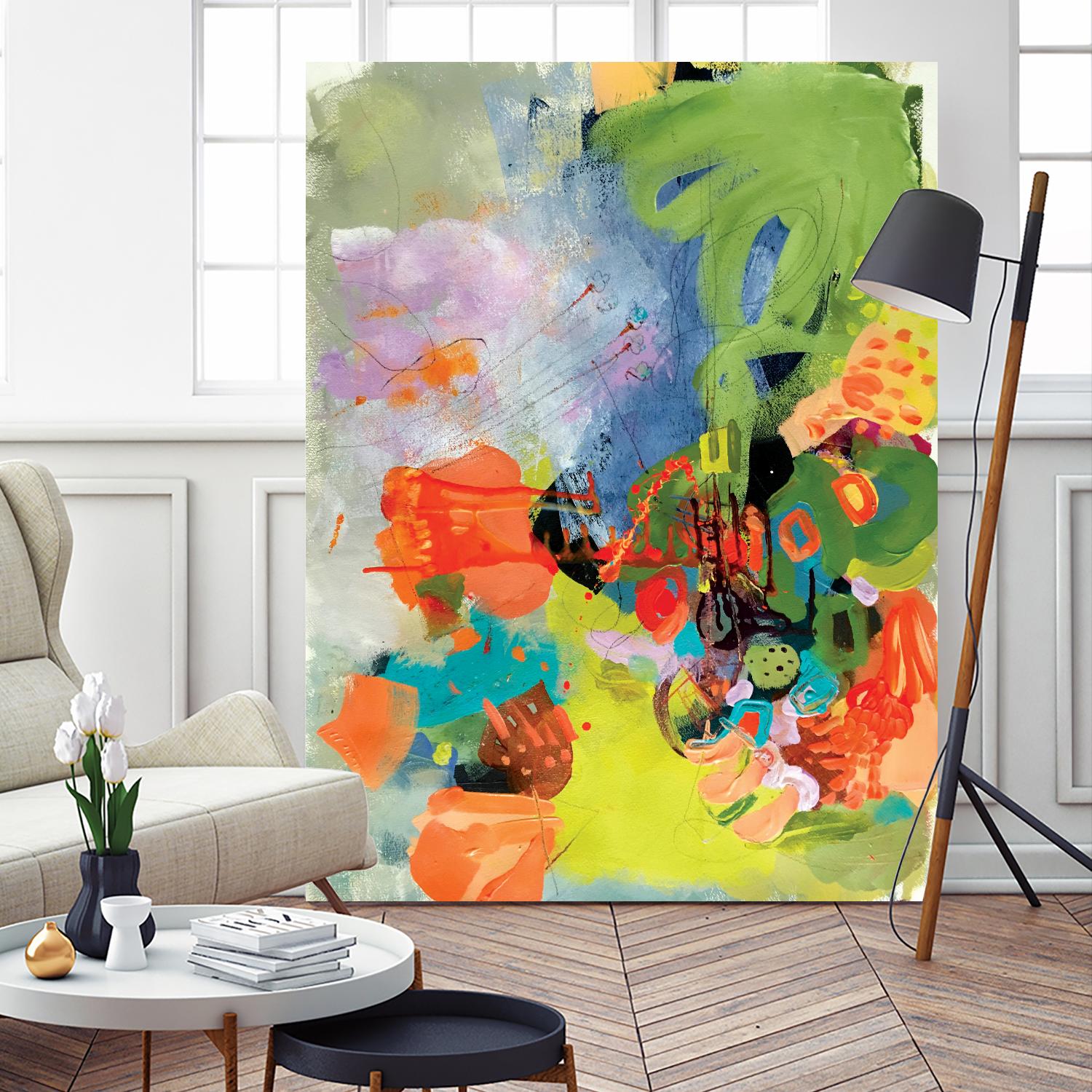 Pina-Ananas by A. Vega on GIANT ART - green floral