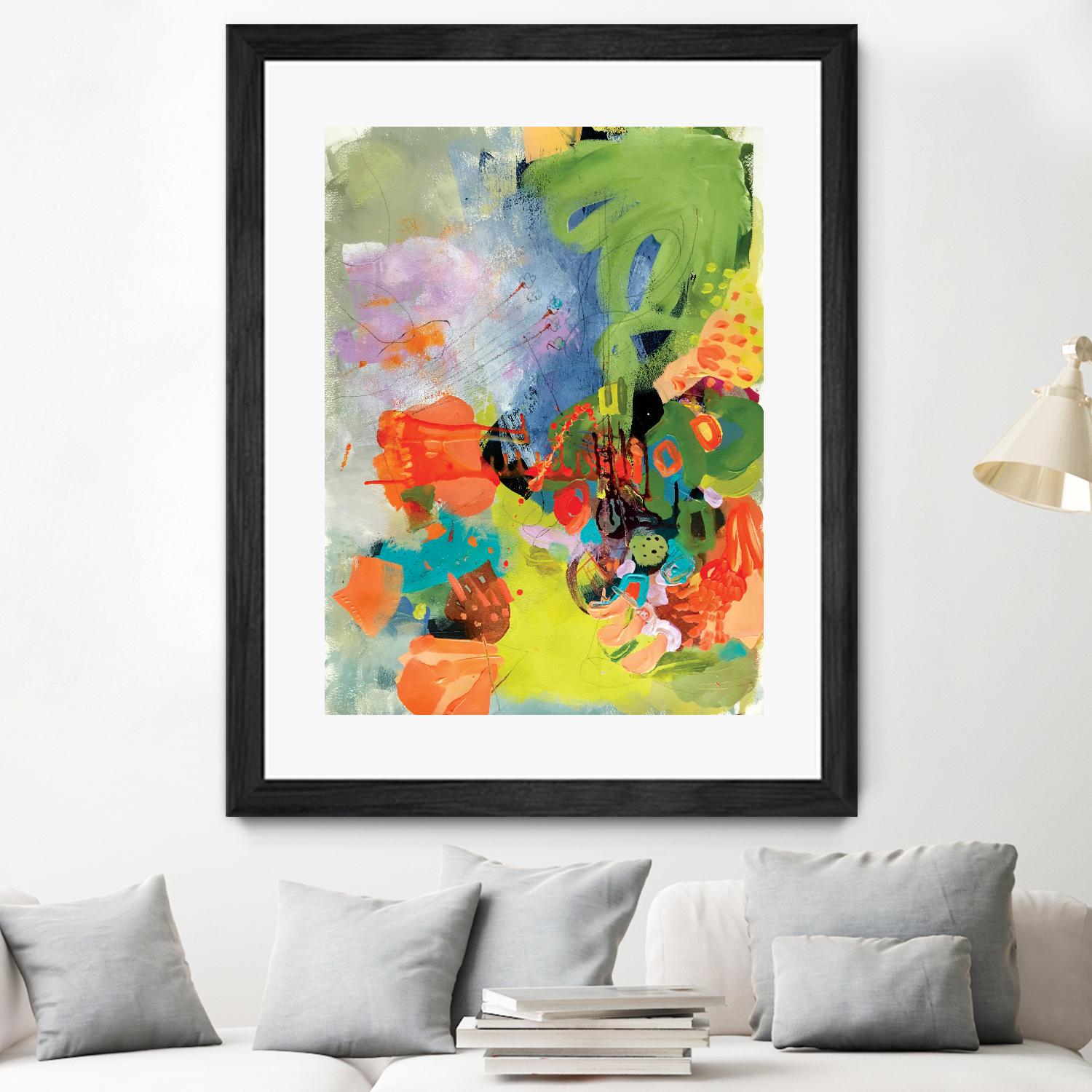 Pina-Ananas by A. Vega on GIANT ART - green floral