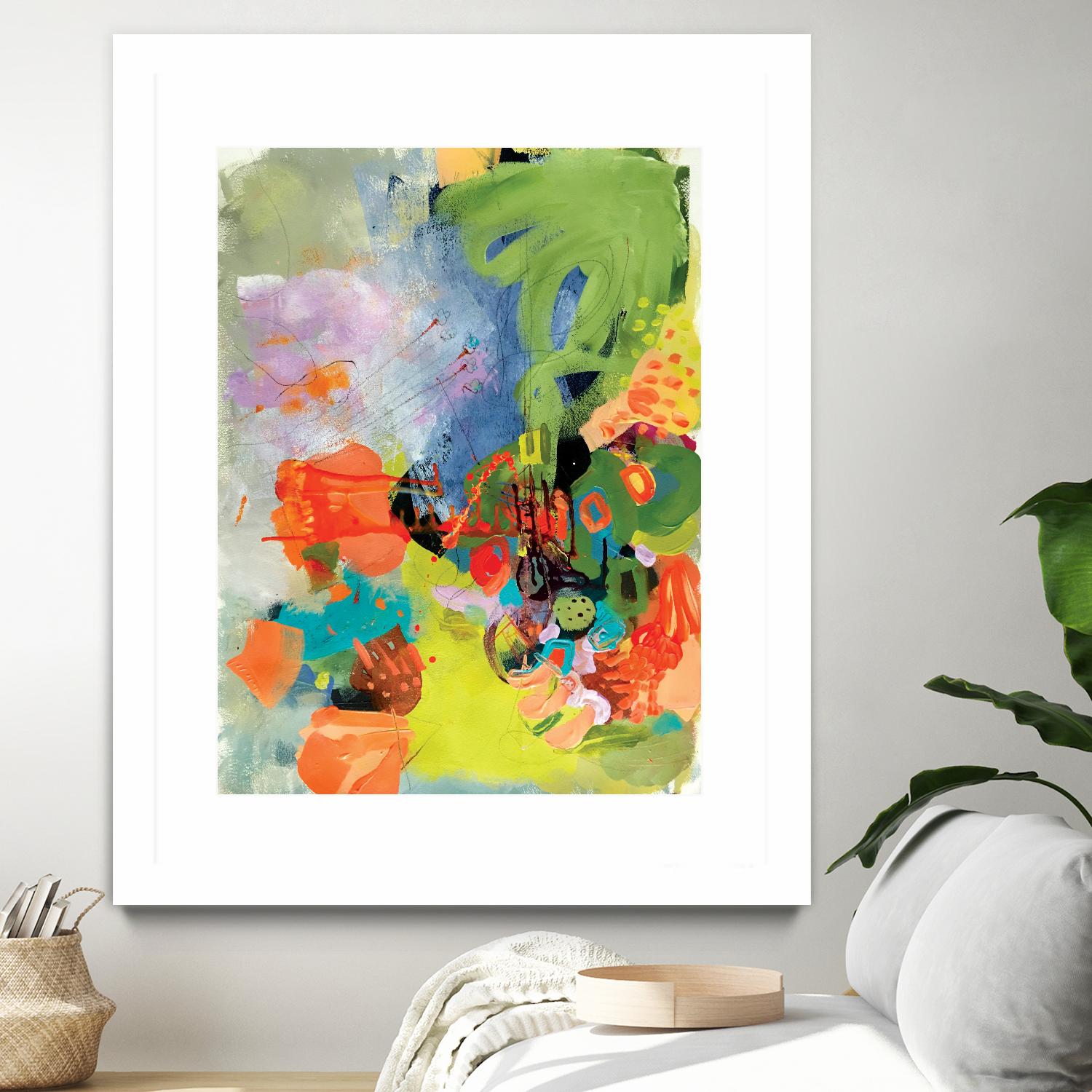 Pina-Ananas by A. Vega on GIANT ART - green floral