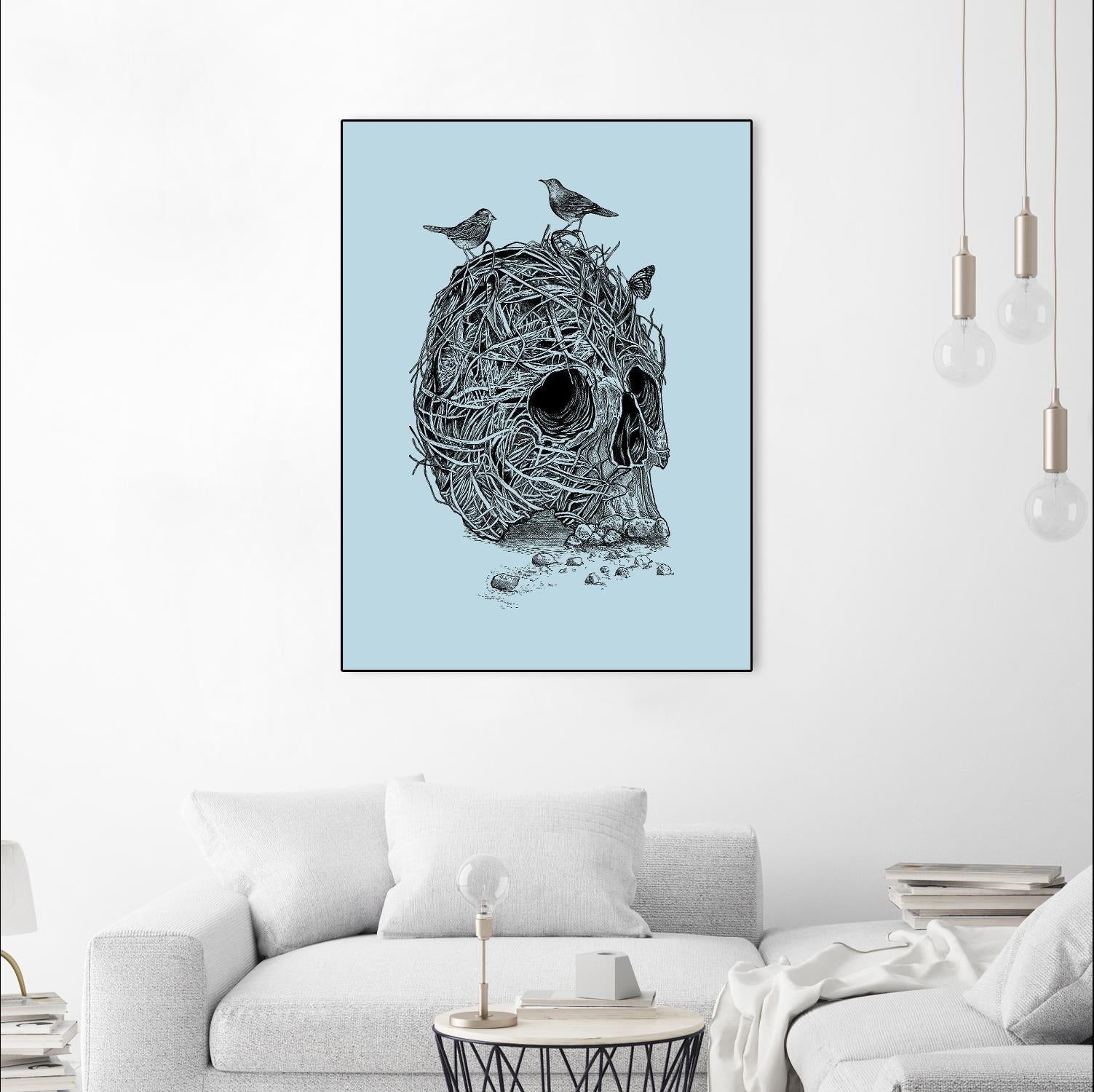 Skull Nest by Rachel Caldwell on GIANT ART - multicolor urban/pop surrealism; animals