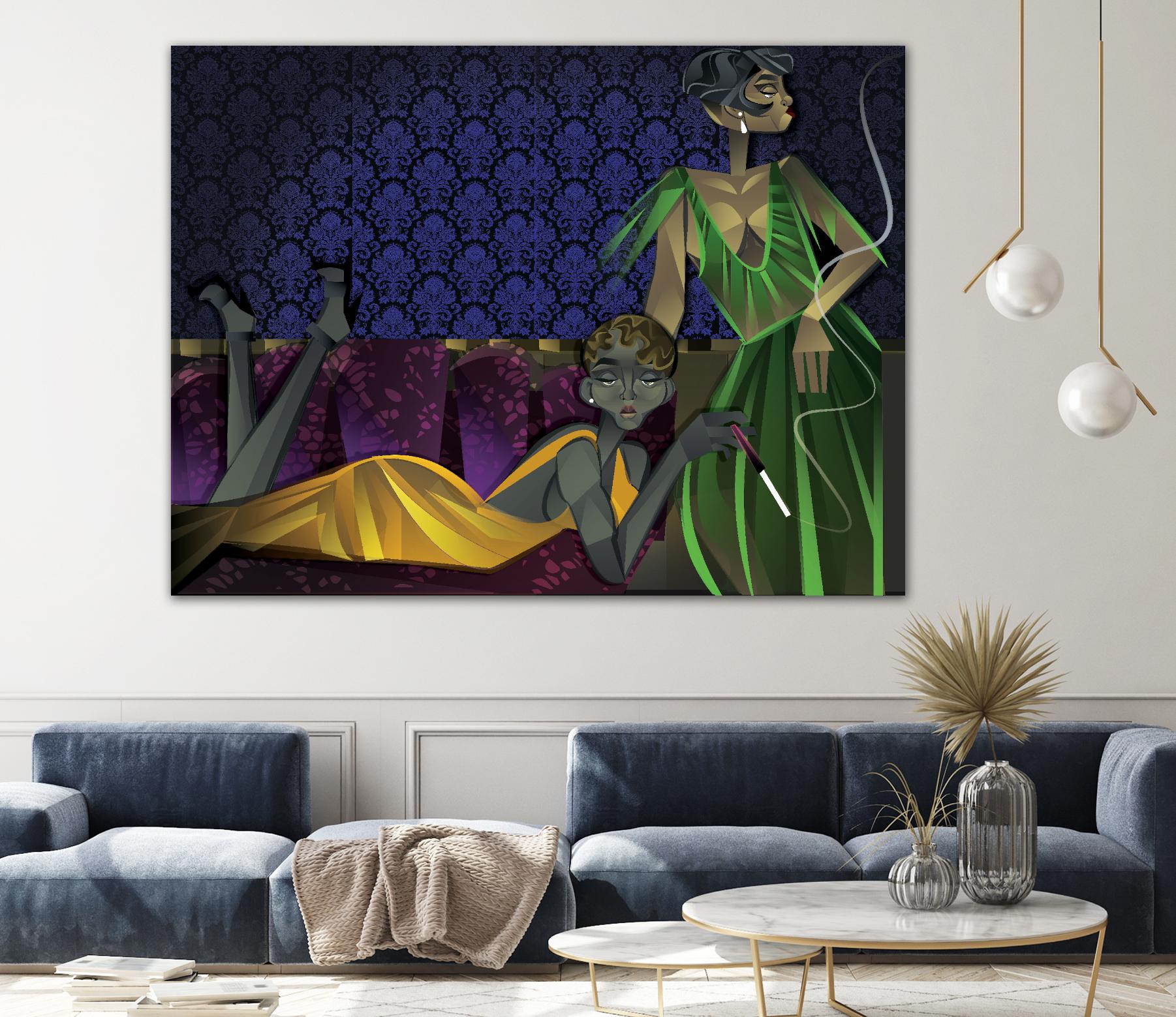 Light House II by A. Vega on GIANT ART - grey sea scene