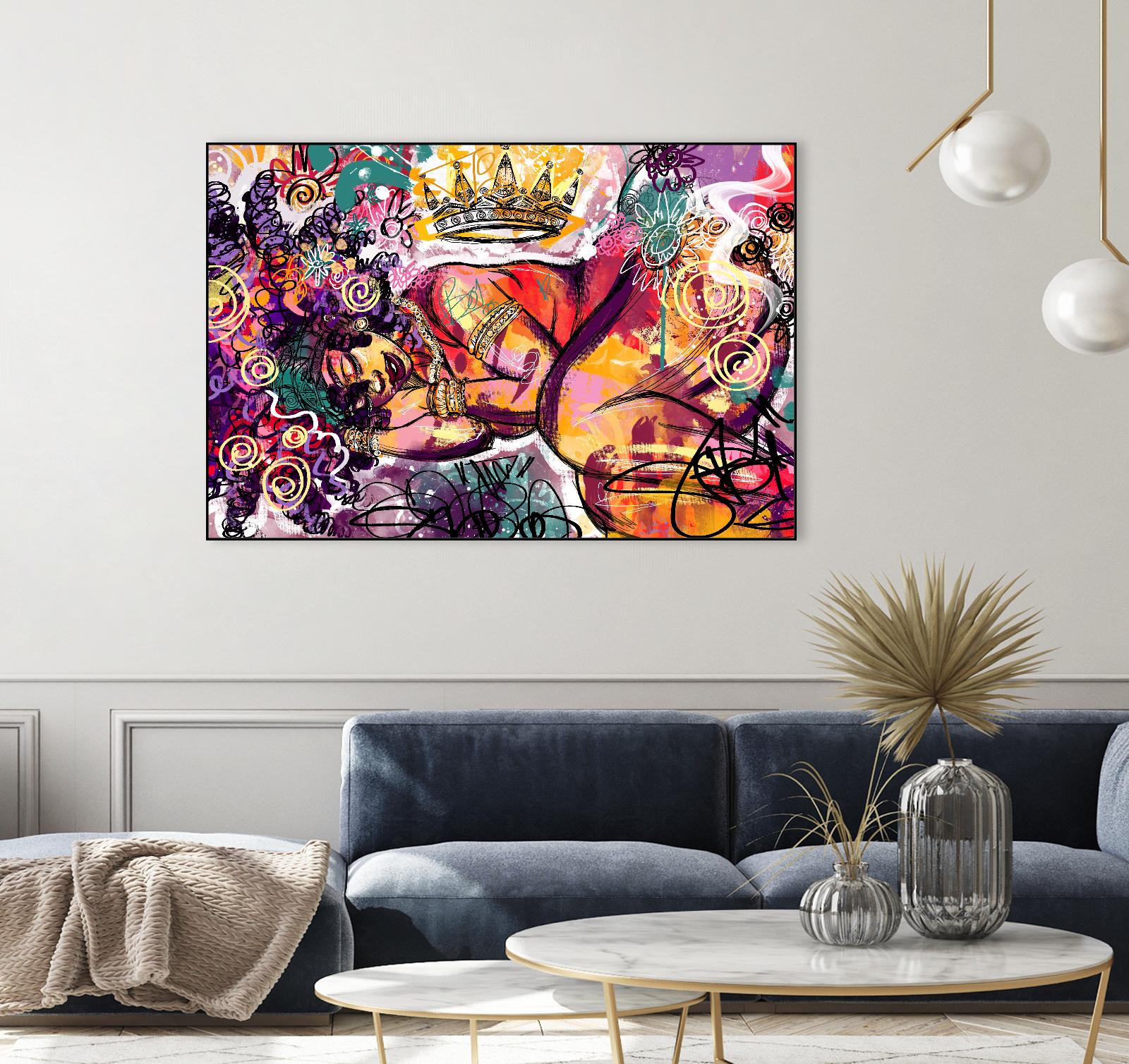 Radiance by Justin Copeland on GIANT ART - multicolor ethnic; figurative; contemporary