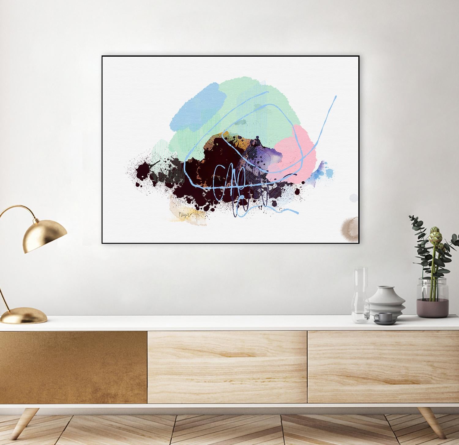 Bouquet Azucenas I by A. Vega on GIANT ART - brown floral