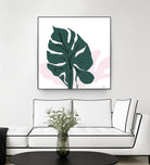 Pink Shadow by Niya Christine on GIANT ART - green contemporary, floral/still life, leaves