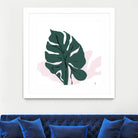 Pink Shadow by Niya Christine on GIANT ART - green contemporary, floral/still life, leaves