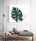 Pink Shadow by Niya Christine on GIANT ART - green contemporary, floral/still life, leaves