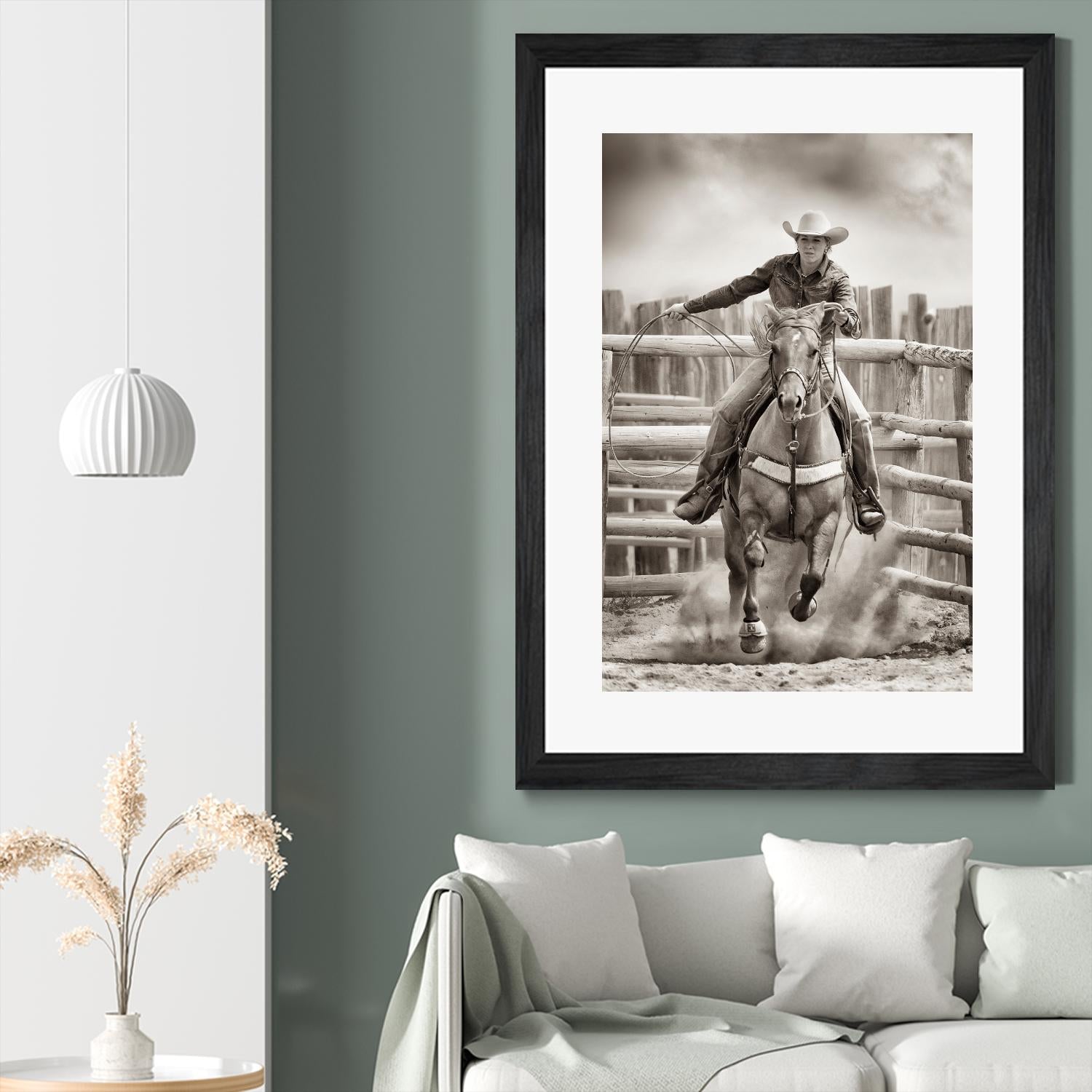 Ride ‘Em Cowgirl by Lisa Dearing on GIANT ART - multicolor photography; animals; figurative