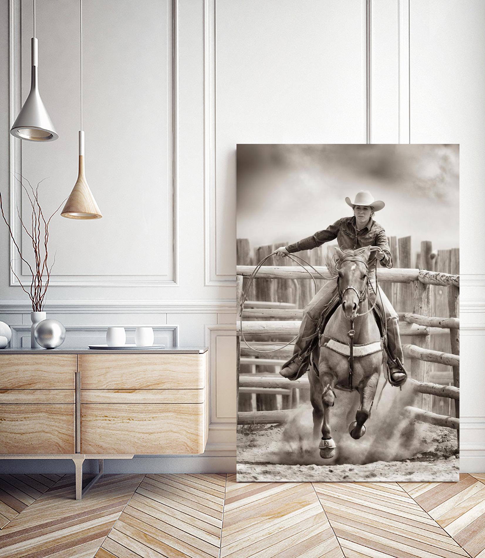 Ride ‘Em Cowgirl by Lisa Dearing on GIANT ART - multicolor photography; animals; figurative