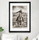 Ride ‘Em Cowgirl by Lisa Dearing on GIANT ART - multicolor photography; animals; figurative