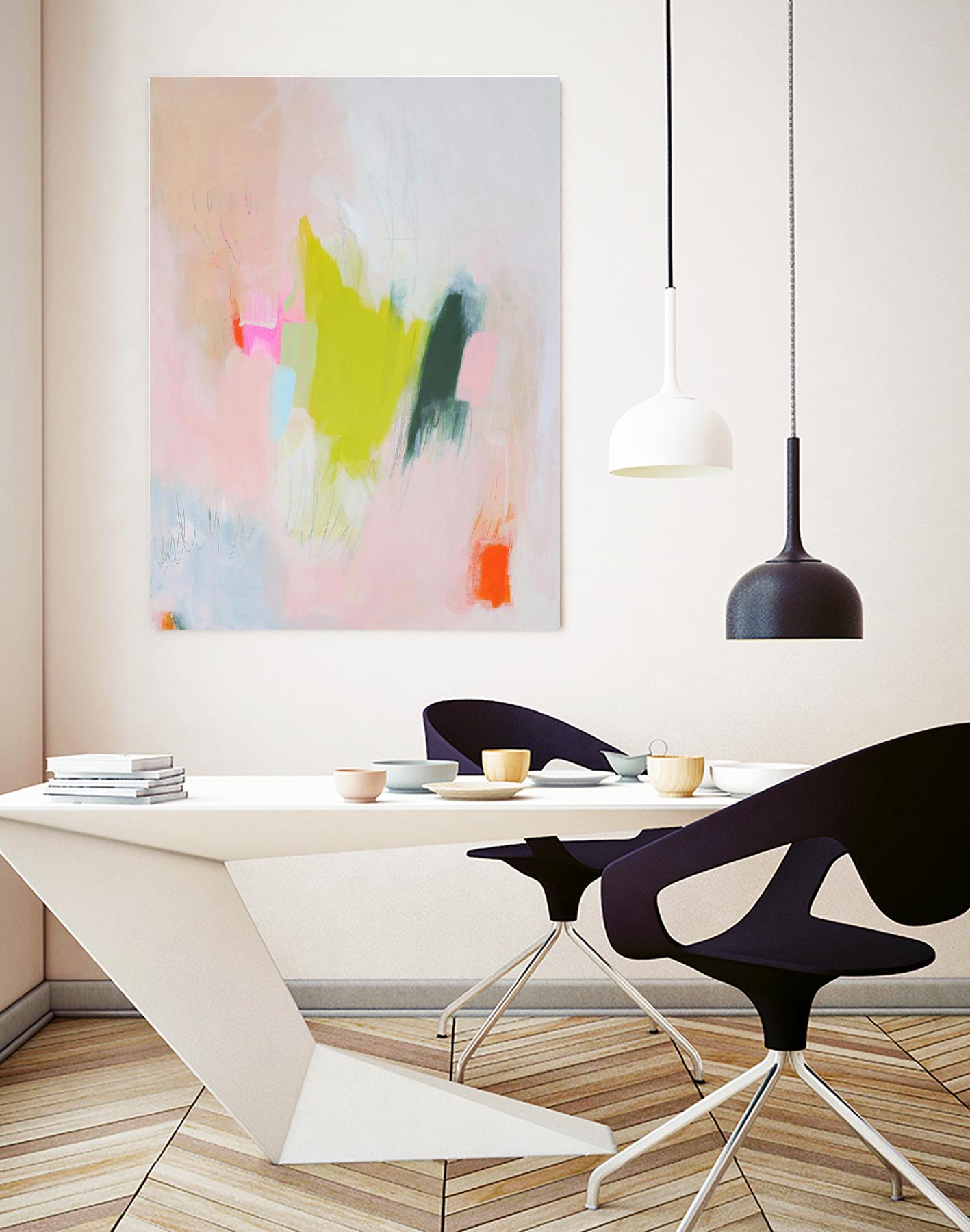 Lucia by Melissa Donoho on GIANT ART - pink abstracts, contemporary