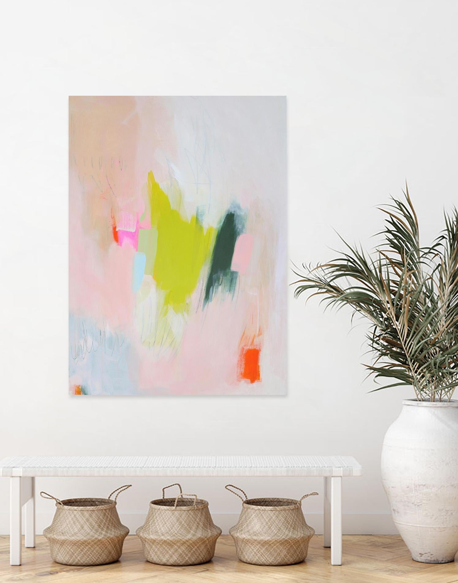 Lucia by Melissa Donoho on GIANT ART - pink abstracts, contemporary