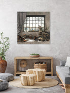 Introvert by Cynthia Decker on GIANT ART - multi children, contemporary, animals, cats, dogs, windows