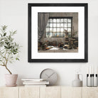 Introvert by Cynthia Decker on GIANT ART - multi children, contemporary, animals, cats, dogs, windows