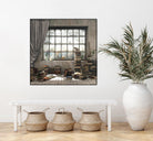 Introvert by Cynthia Decker on GIANT ART - multi children, contemporary, animals, cats, dogs, windows