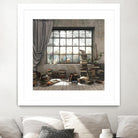 Introvert by Cynthia Decker on GIANT ART - multi children, contemporary, animals, cats, dogs, windows