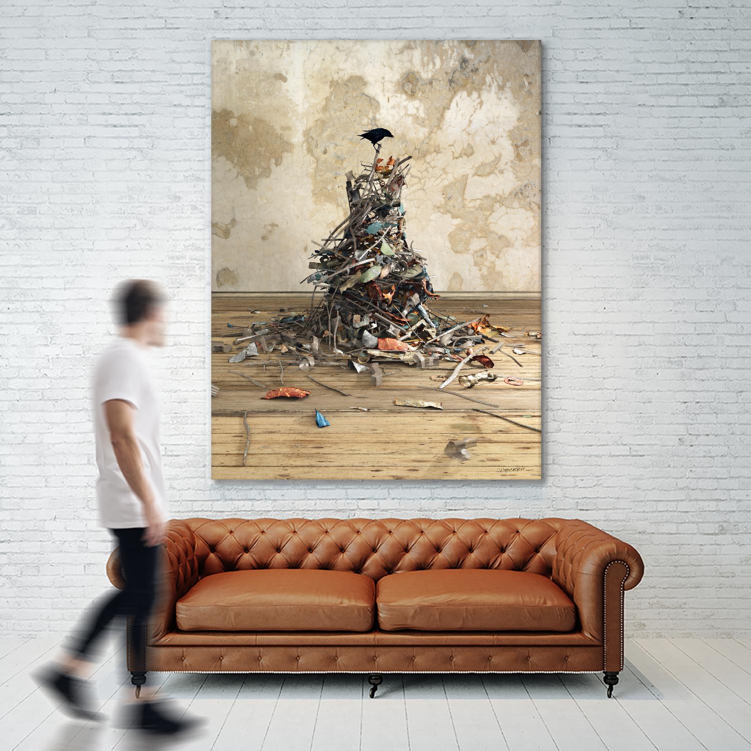 New Worth by Cynthia Decker on GIANT ART - multi contemporary, animals, urban/pop surrealism, birds