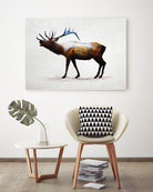 Rocky Mountain Elk by Davies Babies on GIANT ART - white animals