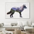 Rocky Mountain Grey Wolf by Davies Babies on GIANT ART - white animals