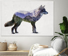 Rocky Mountain Grey Wolf by Davies Babies on GIANT ART - white animals