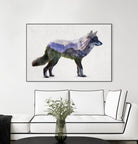 Rocky Mountain Grey Wolf by Davies Babies on GIANT ART - white animals