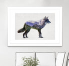 Rocky Mountain Grey Wolf by Davies Babies on GIANT ART - white animals