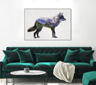 Rocky Mountain Grey Wolf by Davies Babies on GIANT ART - white animals