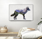 Rocky Mountain Grey Wolf by Davies Babies on GIANT ART - white animals