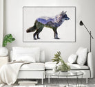 Rocky Mountain Grey Wolf by Davies Babies on GIANT ART - white animals