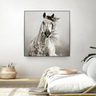 Caballo de Andaluz by Lisa Dearing on GIANT ART - grey animals