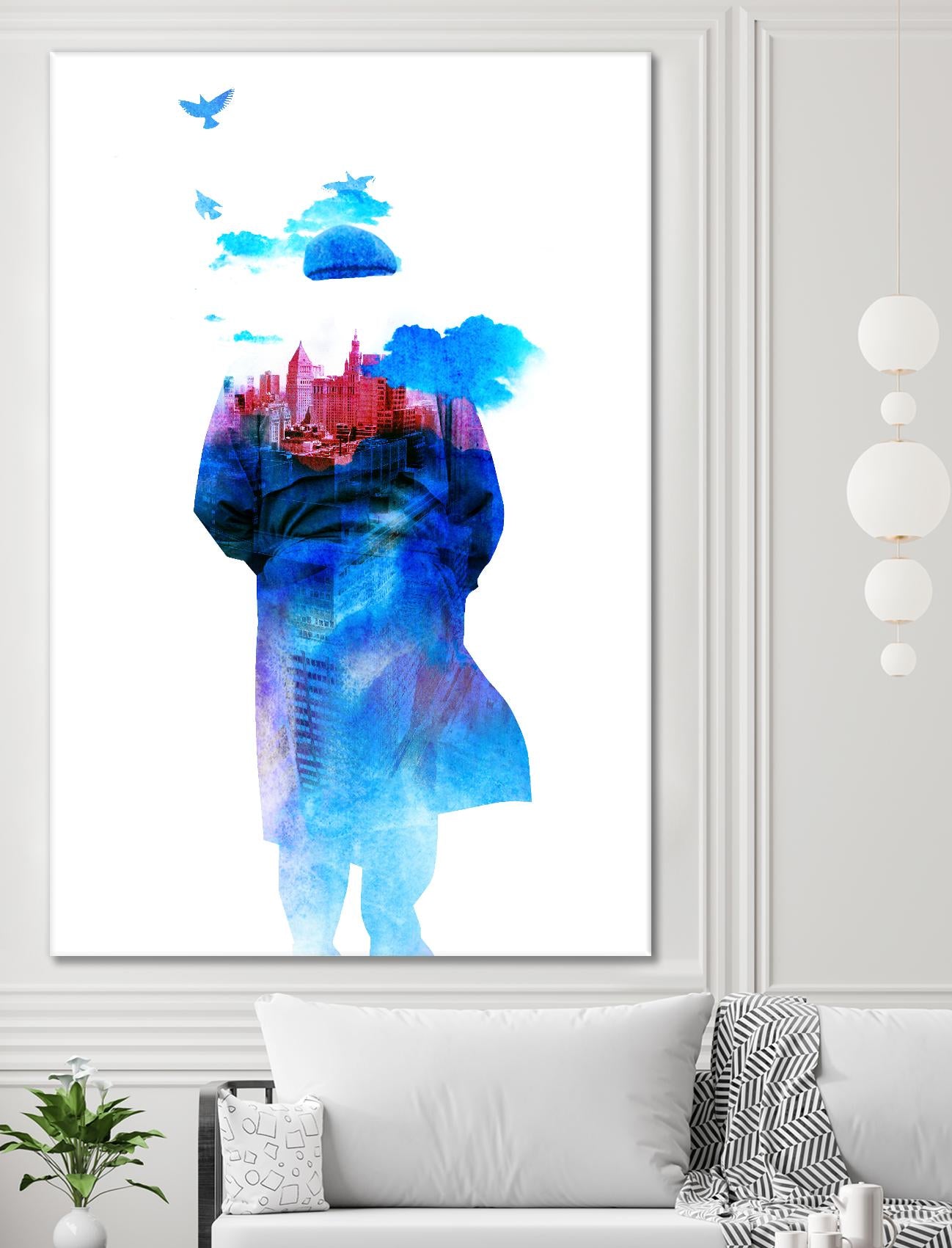 Get Away From Town by Robert Farkas on GIANT ART - white contemporary