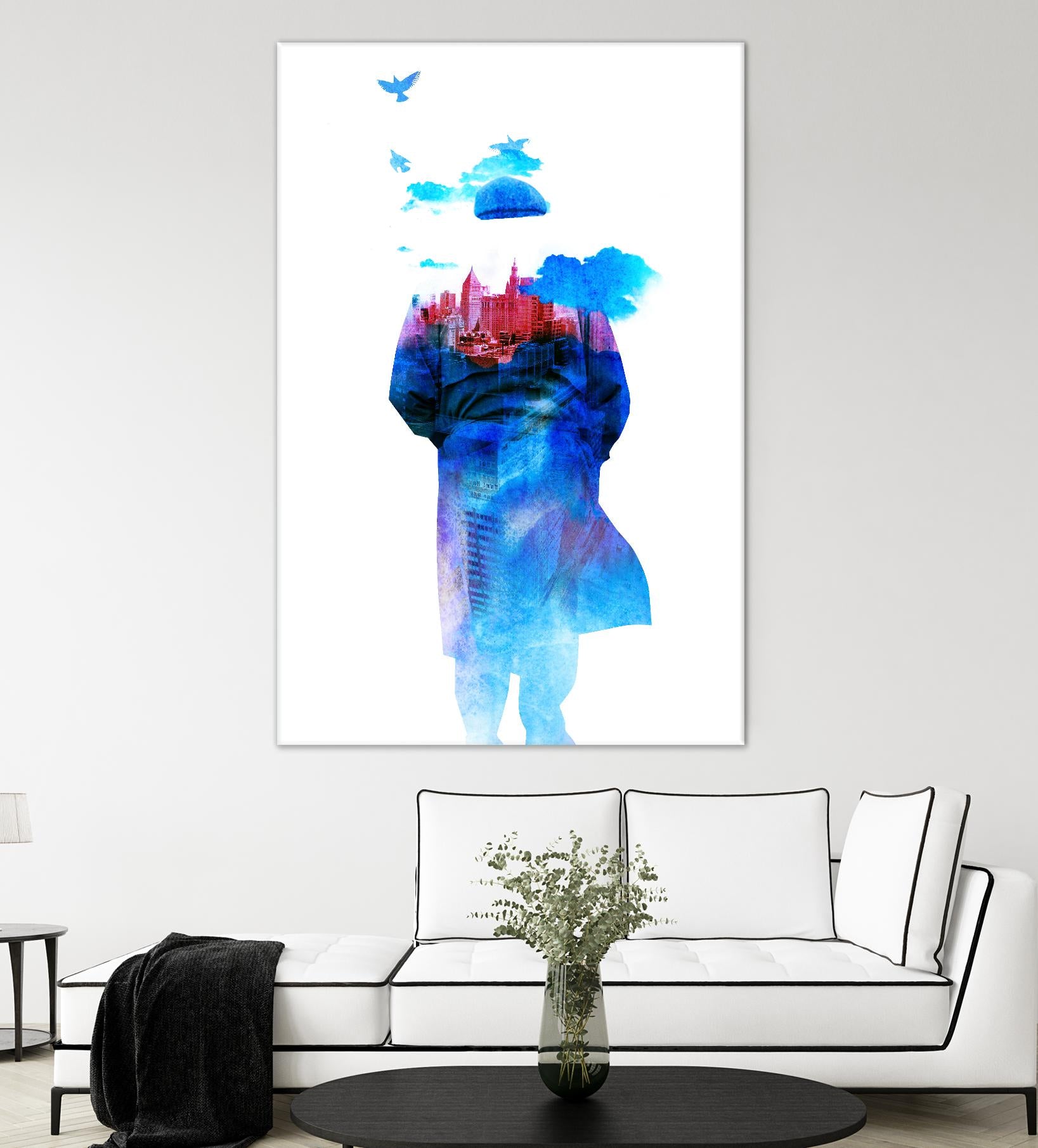 Get Away From Town by Robert Farkas on GIANT ART - white contemporary