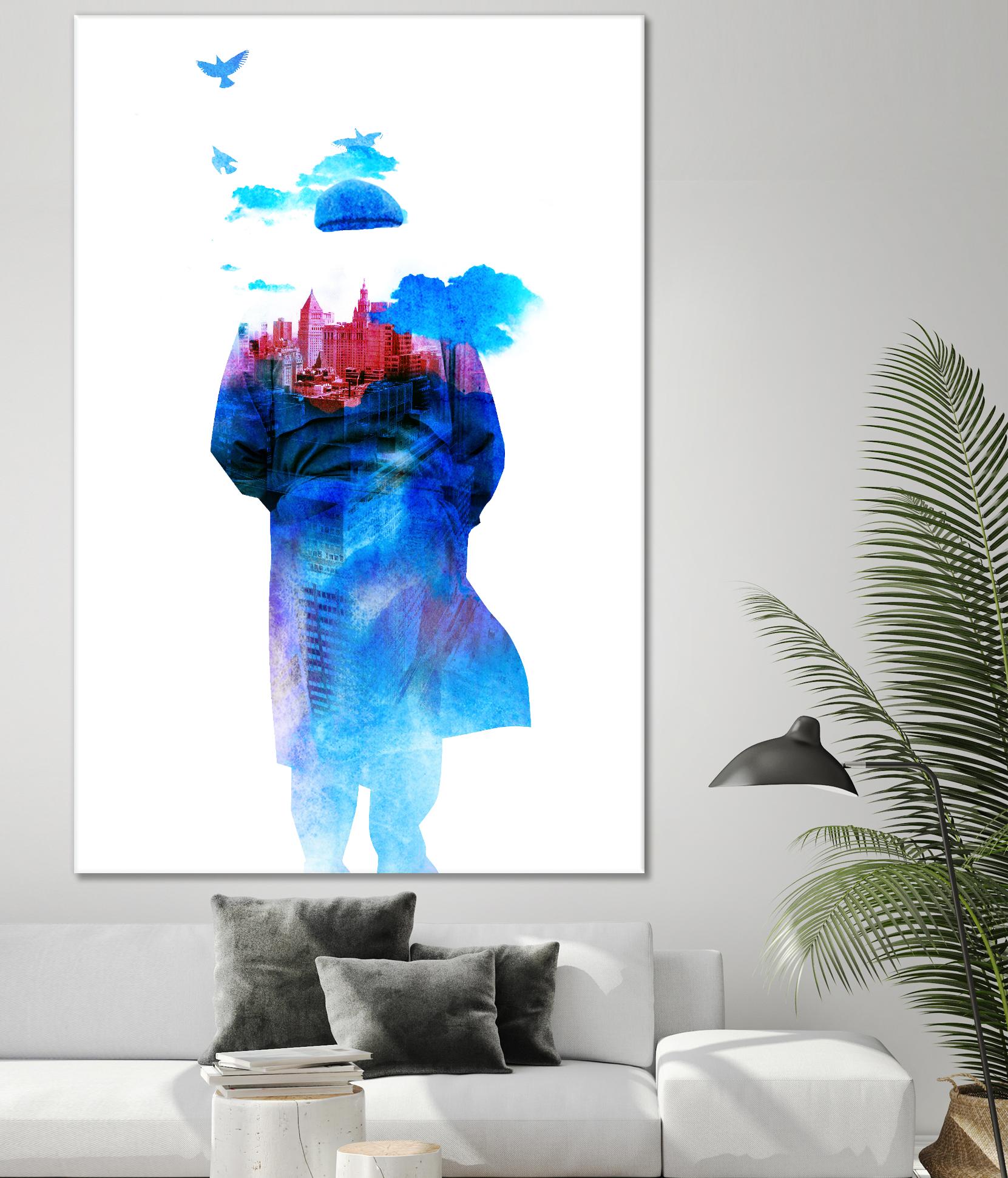 Get Away From Town by Robert Farkas on GIANT ART - white contemporary