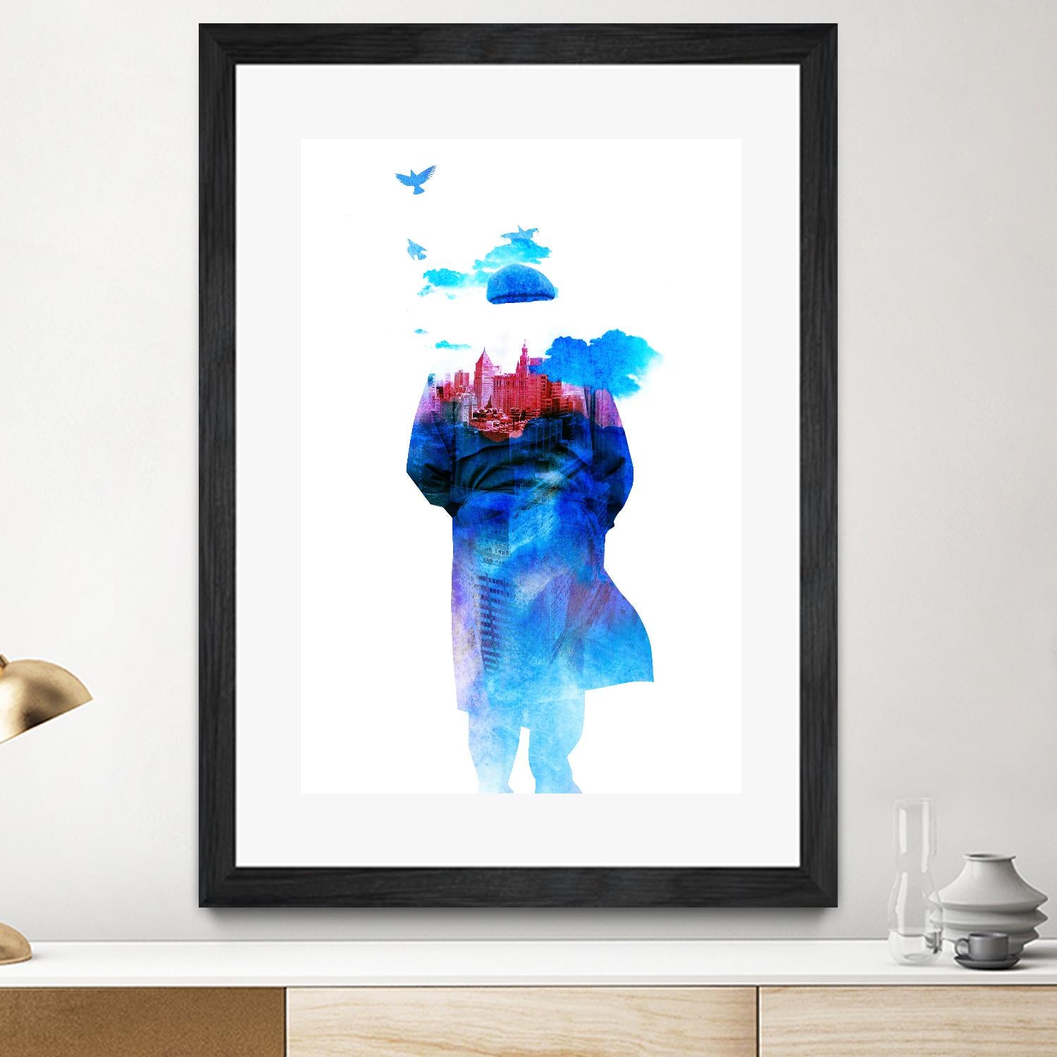 Get Away From Town by Robert Farkas on GIANT ART - white contemporary