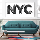 NYC by Robert Farkas on GIANT ART - white city scene