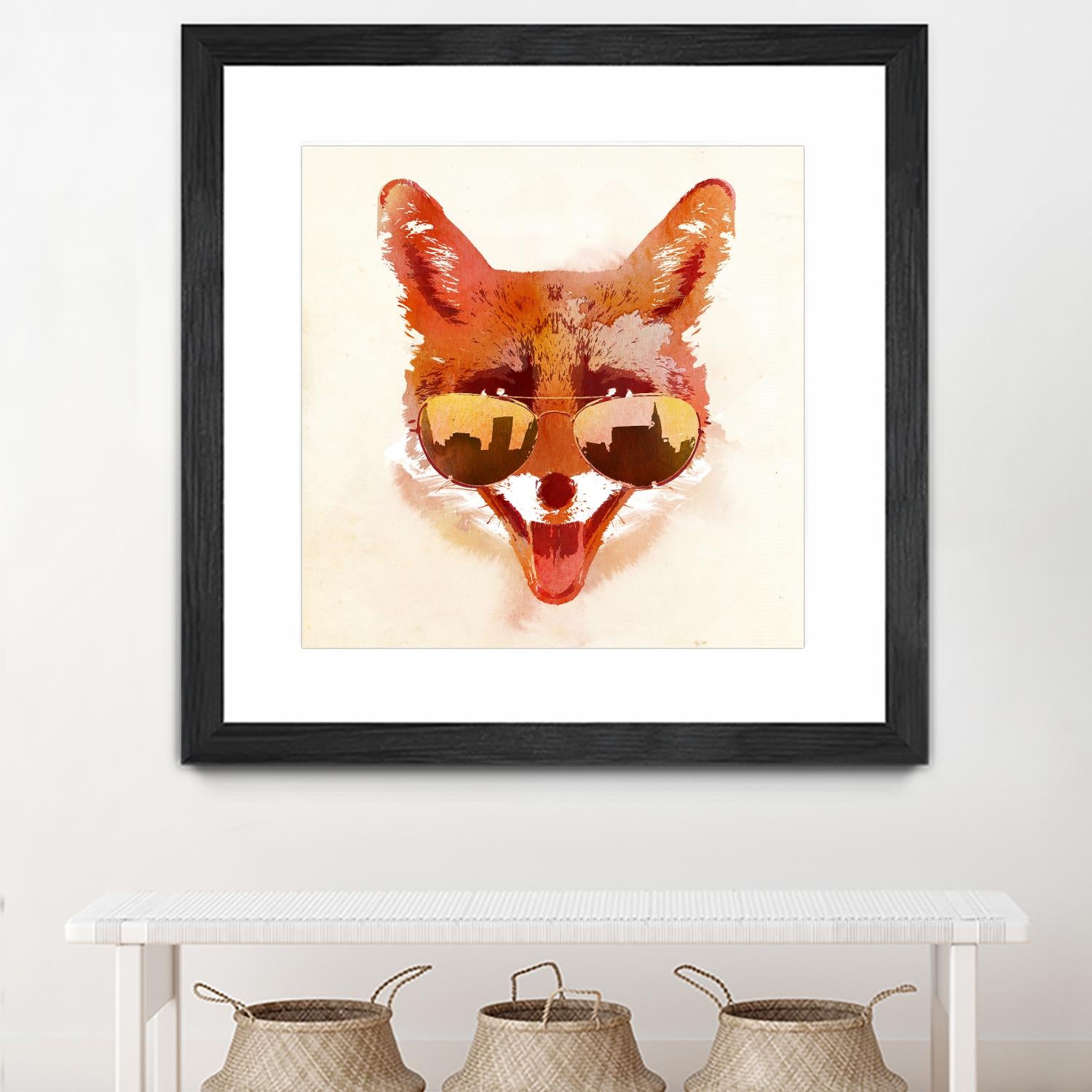 Big Town Fox by Robert Farkas on GIANT ART - beige animals