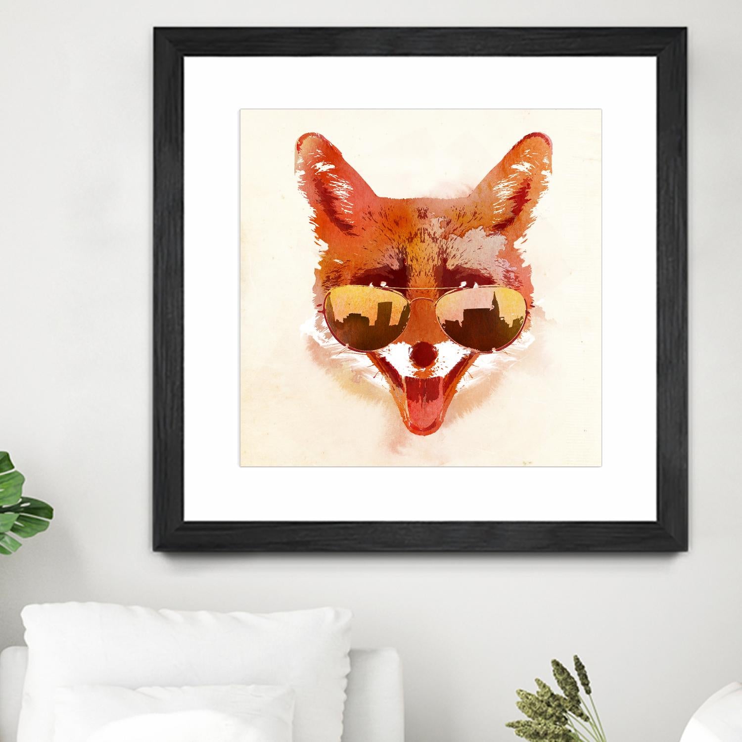 Big Town Fox by Robert Farkas on GIANT ART - beige animals