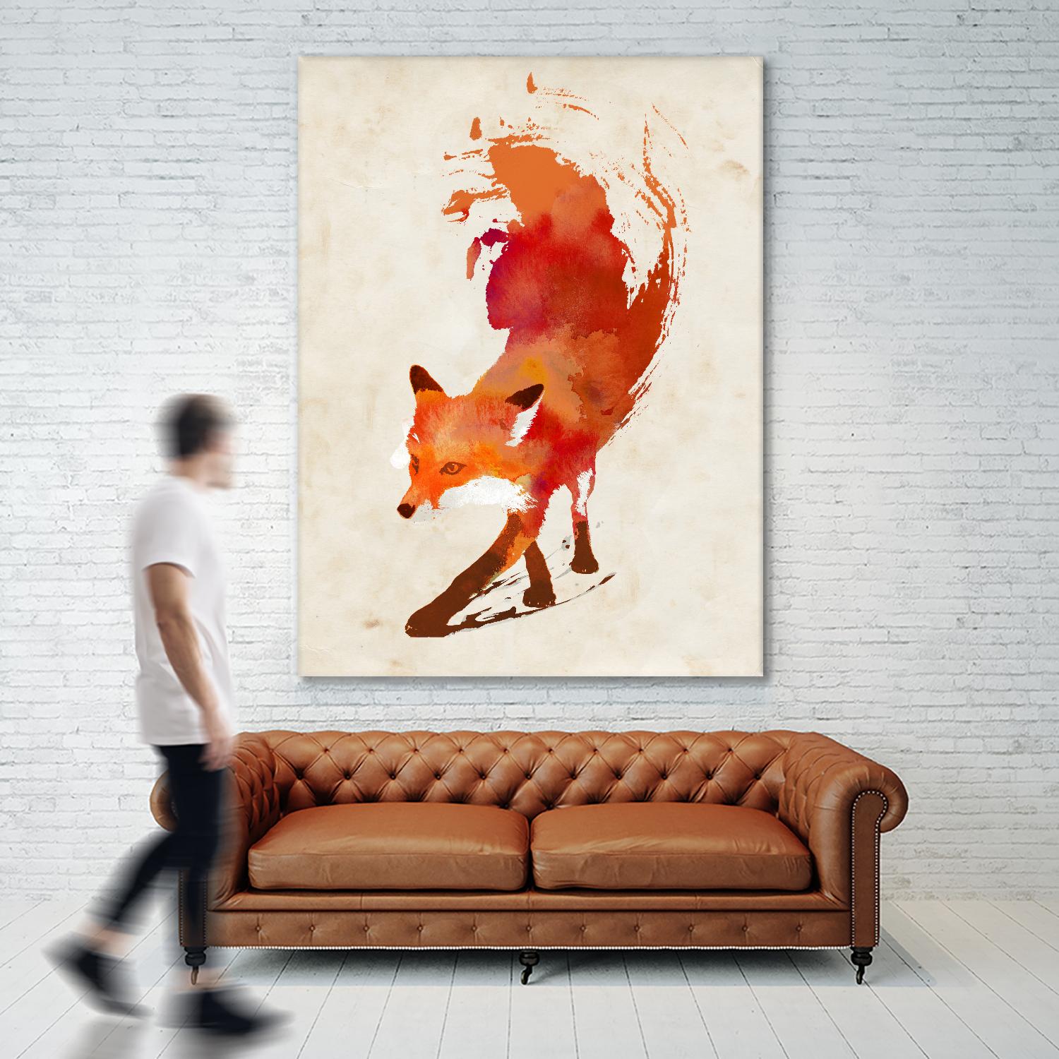 Vulpes Vulpes by Robert Farkas on GIANT ART - beige animals