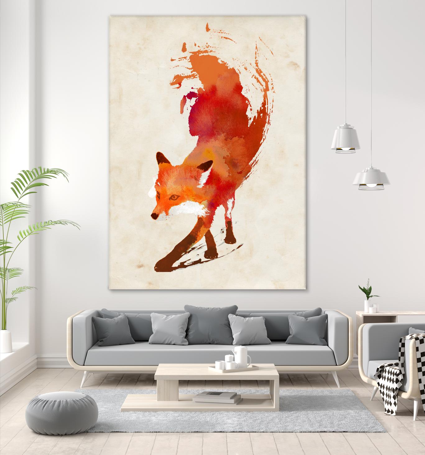 Vulpes Vulpes by Robert Farkas on GIANT ART - beige animals