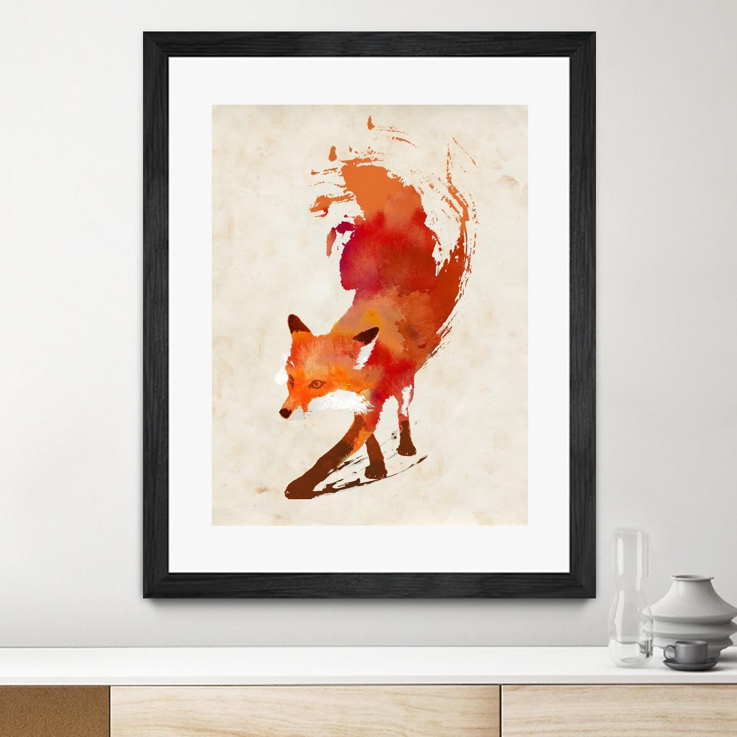 Vulpes Vulpes by Robert Farkas on GIANT ART - beige animals
