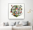 Tropical Tiger by Robert Farkas on GIANT ART - green animals
