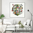 Tropical Tiger by Robert Farkas on GIANT ART - green animals