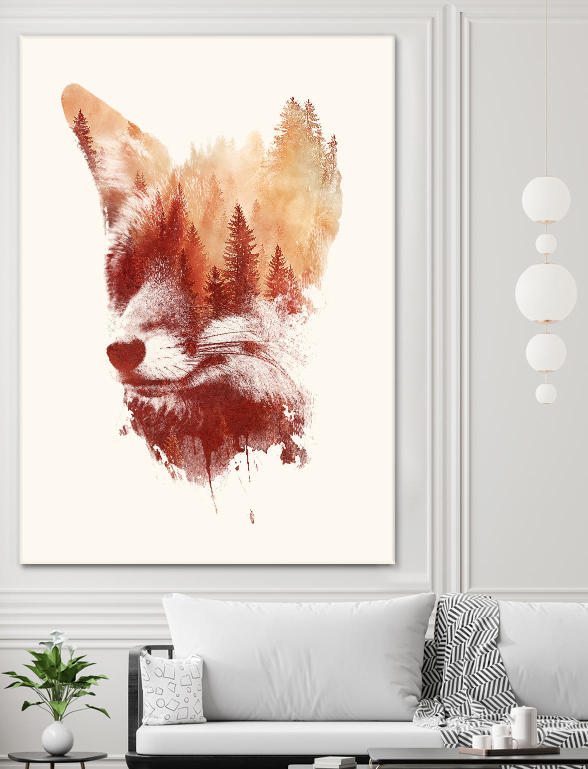 Blind Fox by Robert Farkas on GIANT ART - orange animals