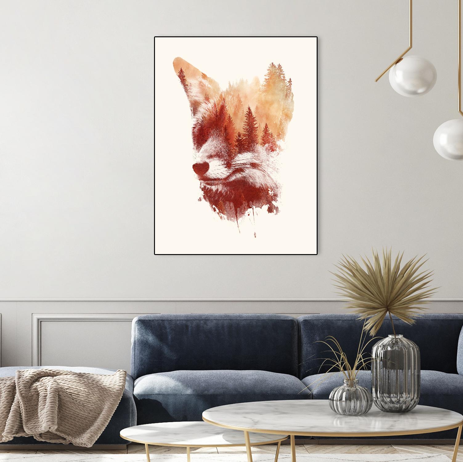 Blind Fox by Robert Farkas on GIANT ART - orange animals