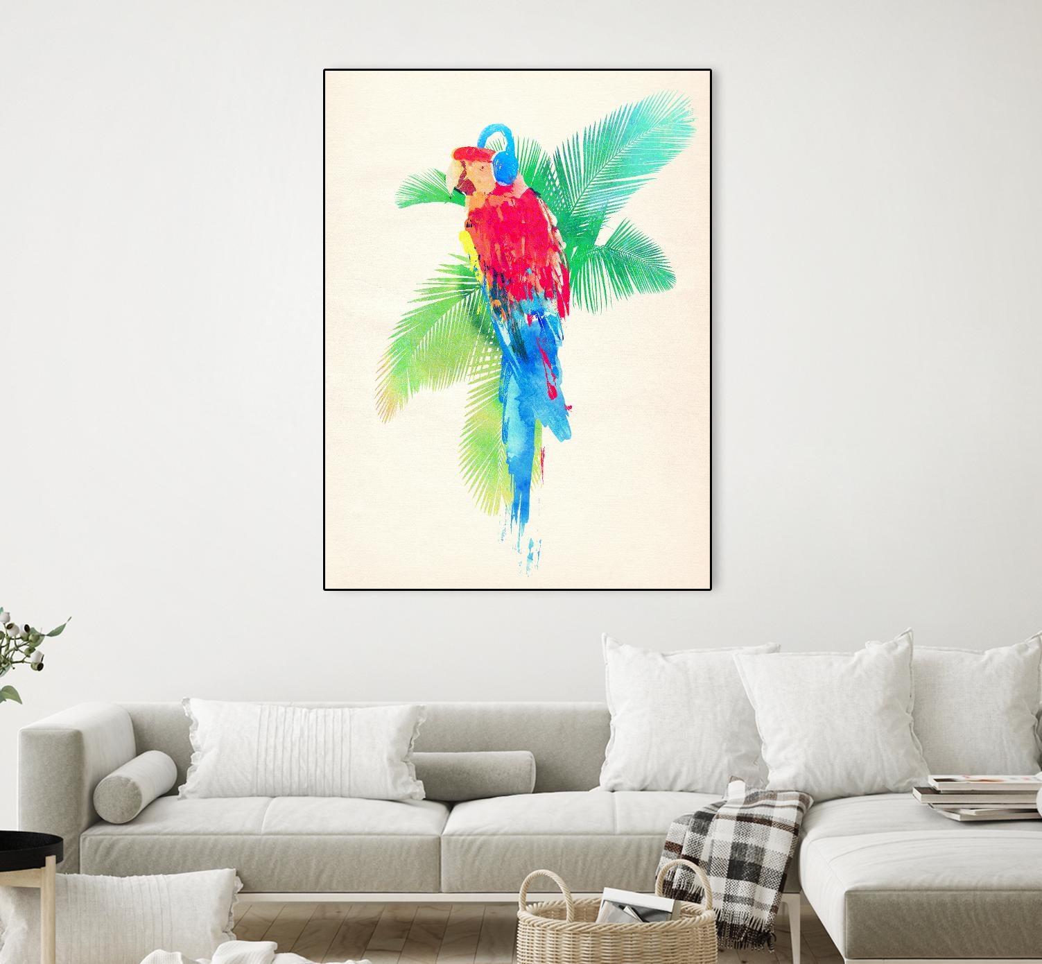 Tropical Party by Robert Farkas on GIANT ART - green animals