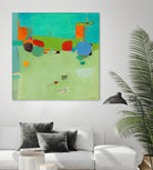 A Skip and a Roll by Dorothy Gaziano on GIANT ART - green abstract