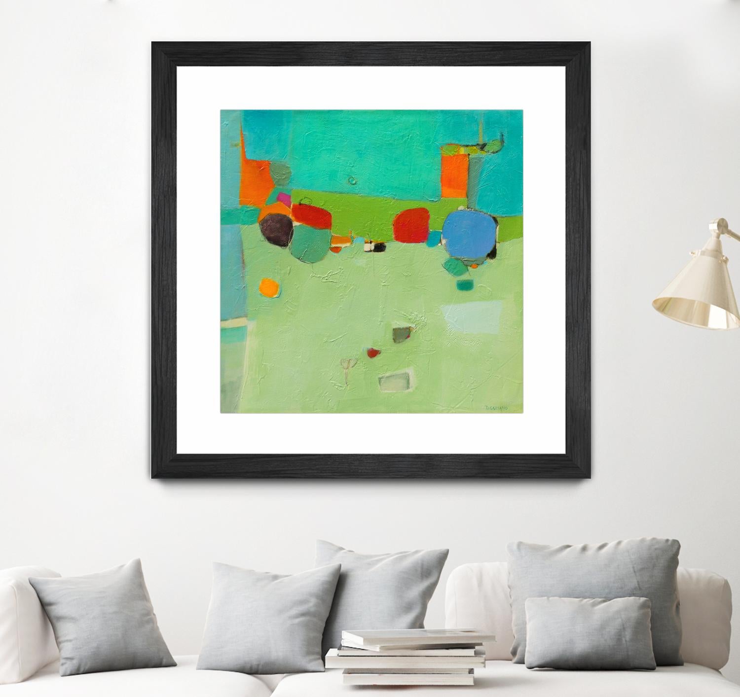 A Skip and a Roll by Dorothy Gaziano on GIANT ART - green abstract