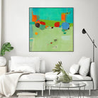 A Skip and a Roll by Dorothy Gaziano on GIANT ART - green abstract